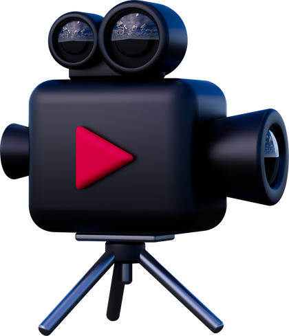 3D Movie Camera Icon
